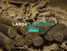 Tablet Screenshot of dominicsfinecigars.com